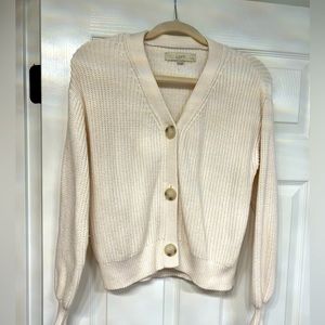 Loft cream colored cardigan
